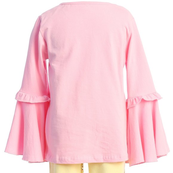 2 Pieces Pants Set toddler girls long sleeve unicorn shirt dress top pant Cloth - Picture 4 of 6